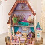 Casuta fermecata Printesa Belle Disney Princess - Casuta de papusi din lemn Belle Enchanted Dollhouse Kidkraft